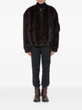 MM6 Maison Margiela faux-fur zip-front bomber jacket