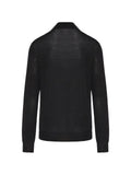 Gran Sasso fine-knit sweater with a short zip